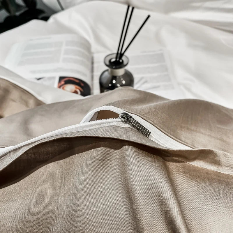 Unisex cotton moonglow close-up — versatile — Moonglow Cotton Bedding Set — Oscar Blackwood