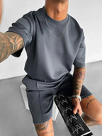 Men's polyester sets alternate angle — versatile — Abakhan Summer 2 Piece Set — Oscar Blackwood
