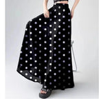 Women's cotton pants alternate angle — versatile — Rotonda Polkadot Pants — Oscar Blackwood