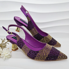 Women's heels back view — elegant — Vittoria Heels & Bag for every occasion — Oscar Blackwood