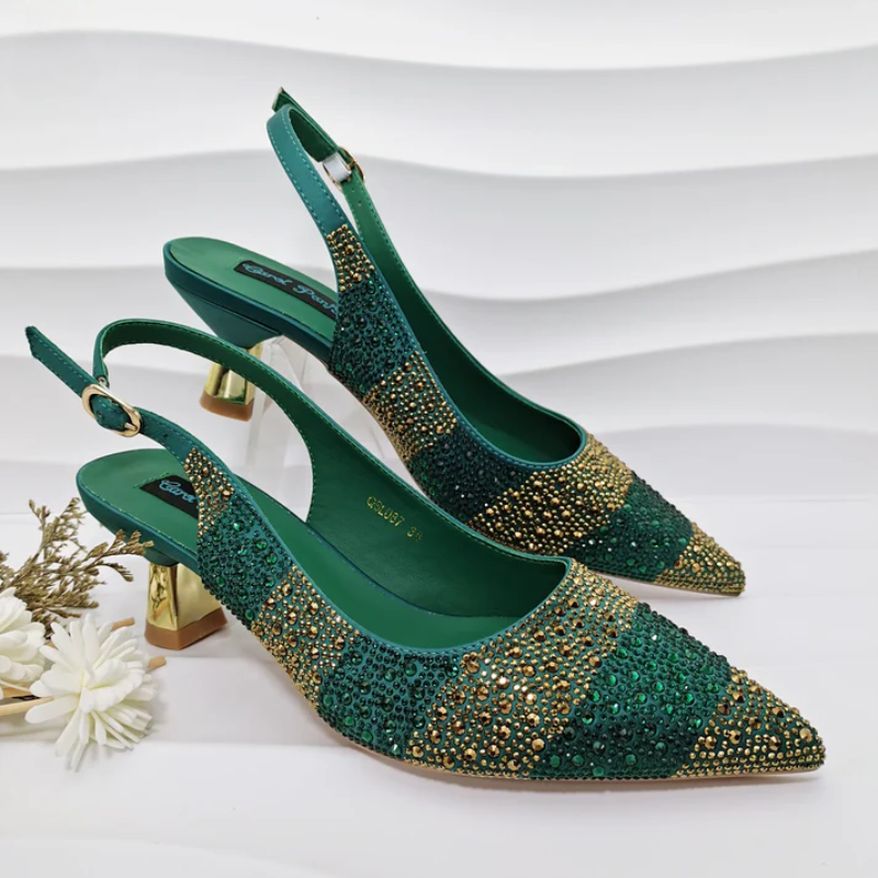 Women's heels side view — elegant — Vittoria Heels & Bag for every occasion — Oscar Blackwood