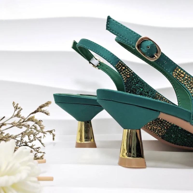 Women's heels side view — elegant — Vittoria Heels & Bag for every occasion — Oscar Blackwood