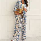 Women's gabby styled look — versatile — Gabby Azulejo Relaxed 2-Piece Set — Oscar Blackwood