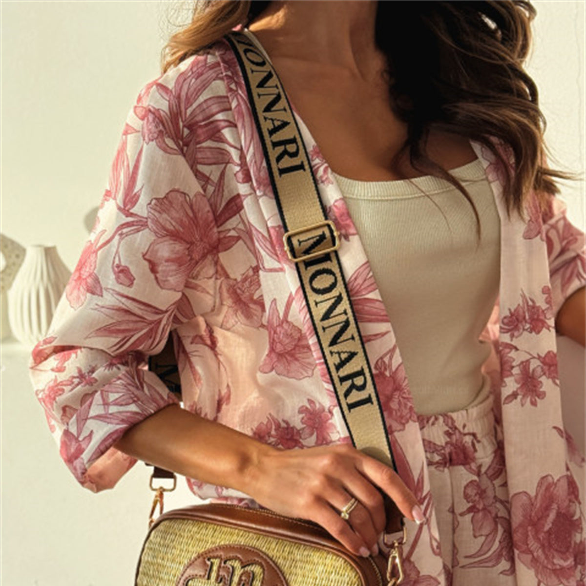 Women's gabby back view — versatile — Gabby Azulejo Relaxed 2-Piece Set — Oscar Blackwood