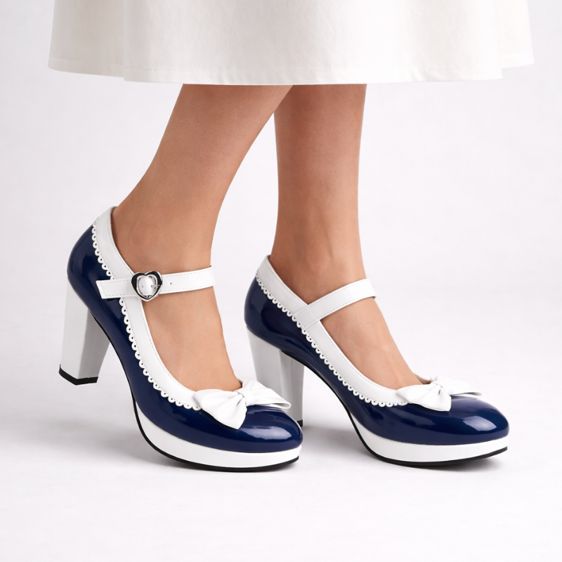 Women's heels back view — elegant — Molly Mary Jane Heels for every occasion — Oscar Blackwood