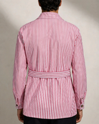 Men's striped jacket close-up — outerwear — Leo Vanderbilt Jacket — Oscar Blackwood